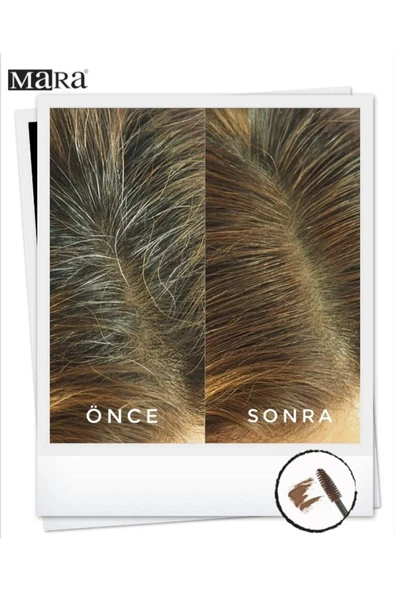 Mara Hair Mascara - Light Brown açık kahverengi - Resim 3