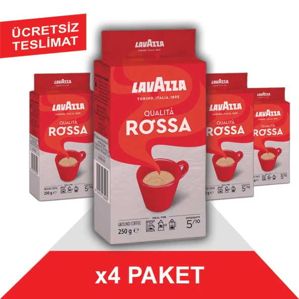 Lavazza Qualita Rossa Filtre Kahve (250gr) x4