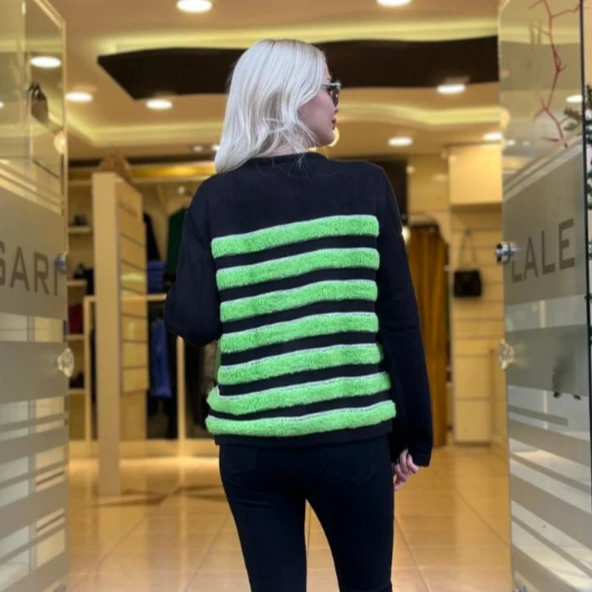 ÇİZGİLİ TRİKO HIRKA - 2