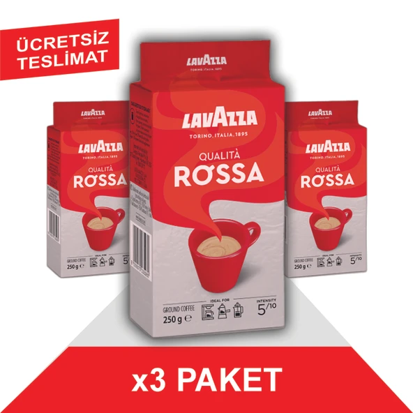 Lavazza Qualita Rossa Filtre Kahve (250gr) x3