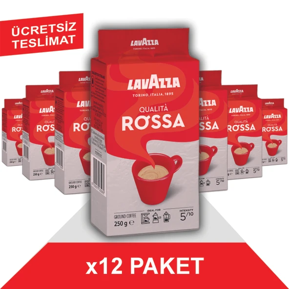 Lavazza Qualita Rossa Filtre Kahve (250gr) x12 ürün görseli 1
