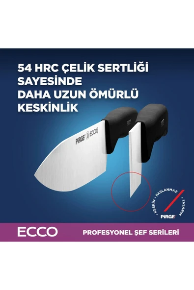 Pirge ECCO ŞEF BIÇAĞI 19 CM SİYAH 38160 - Resim 5