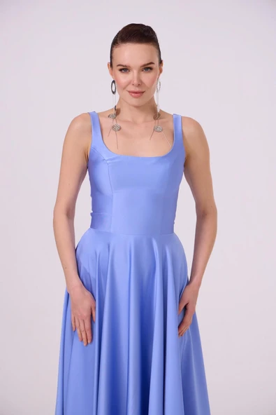 ELBISE MIDI SIRTI ACIK - 4