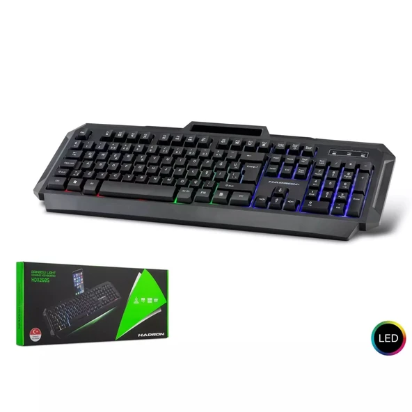Hadron Hdx2605 Kablolu Oyuncu Klavye Led Q Siyah