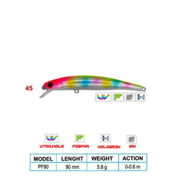 Wily LEGEND CL:45 90mm 5,8gr 0-0,6m Suni Balık