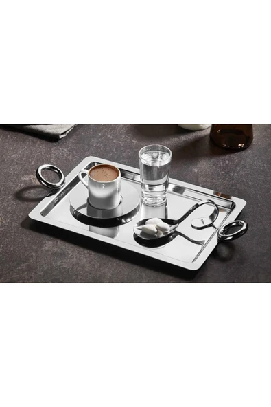 AROW KROM KULPLU KAHVE TEPSİSİ  TR-4556 - 1