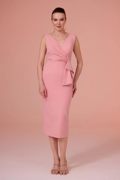 ELBISE MİDİ KREP - Resim 3