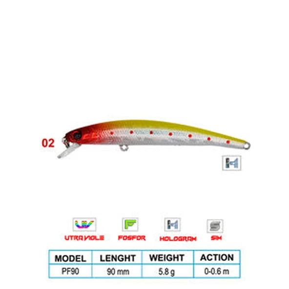 Wily LEGEND CL:02 90mm 5,8gr 0-0,6m Suni Balık ürün görseli 1