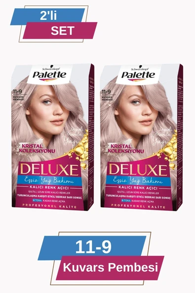 Palette Deluxe 11-9 Kuvars Pembesi X 2 Adet Saç Boyası ürün görseli