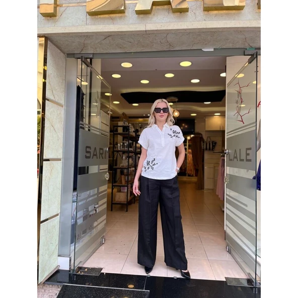 ARKASI NAKIŞLI TİŞÖRT - Resim 2