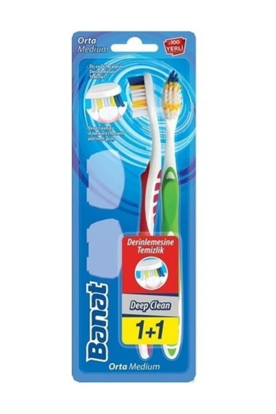 Banat Dis firçasi DeepClean 1+1-(Orta)*72