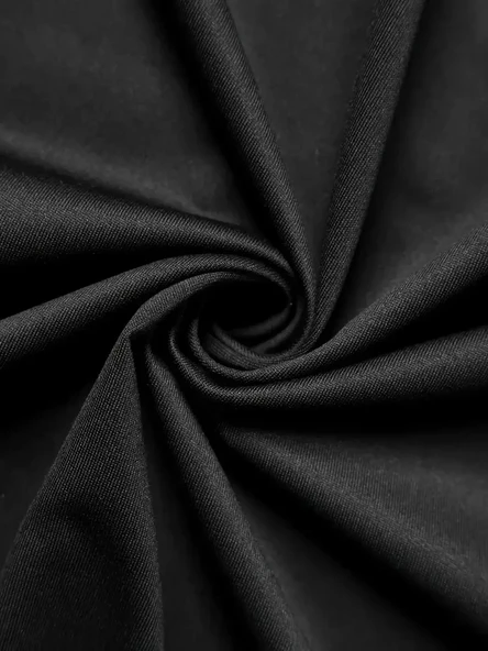 Benzersiz Sırt Baskılı Erkek Sokak Stili Bol Tişört - Nefes Alabilir Polyester, Makinede Yıkanabilir - Siyah - Resim 3