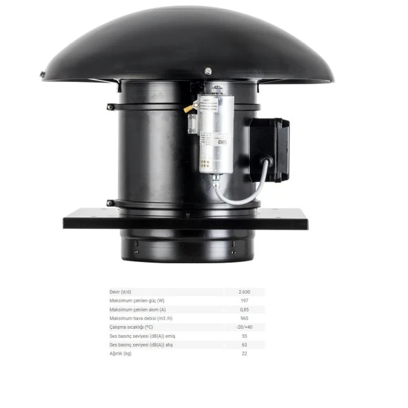 Soler & Palau TH-1100/250 EX EEXeIIT3 Kıvılcım Çıkartmayan Havalandırma Exproof Fan Yurt Sanayi Şantiye Endüstri AGMair agm air Soler Palau - 6