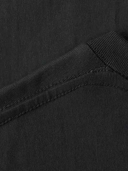 Pembe Panter Baskılı Erkek Oversize Günlük Kısa Kollu Tişört İlkbahar ve Yaz için Mükemmeldir - Siyah - Resim 3