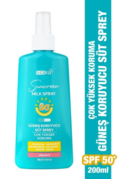 MARA GUNES KORUYUCU SUT SPREY SPF50+ 200 ml./SUNSCREEN MILK SPRAY SPF 50+ 200 ML - 5