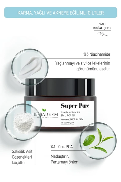 HERBADERM SUPER PURE GÖZENEK SİVİLCE VE LEKE KARŞ. - 7