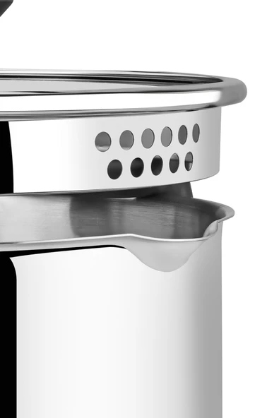 NAPOLİ 22 CM SÜZGEÇ KAPAKLI DERİN TENCERE - Resim 5