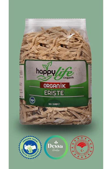 Happy Life Organik Erişte 350 gr