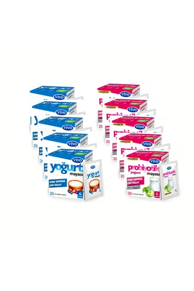 vivo 5 Adet Probiyotik 5 Adet Yoğurt Mayası