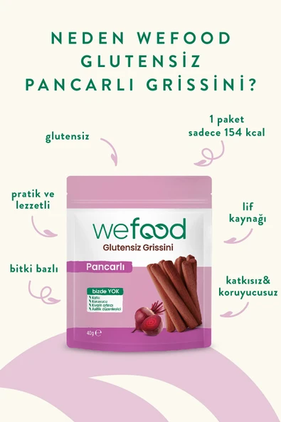 Wefood Glutensiz Grissini Pancarlı 40 g 5'li - 4