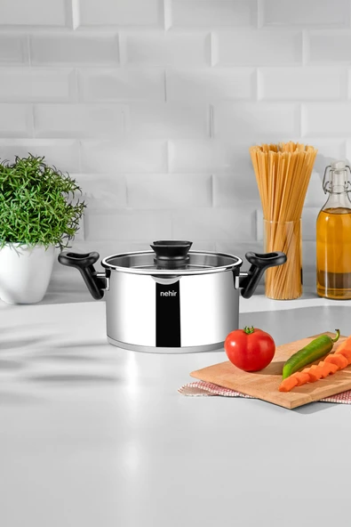 NAPOLİ 22 CM SÜZGEÇ KAPAKLI DERİN TENCERE - Resim 2