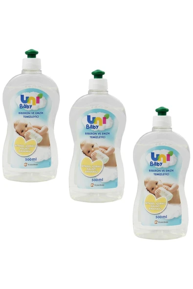 Uni Baby Biberon Ve Emzik Temizleyici 500 ml 3 Adet