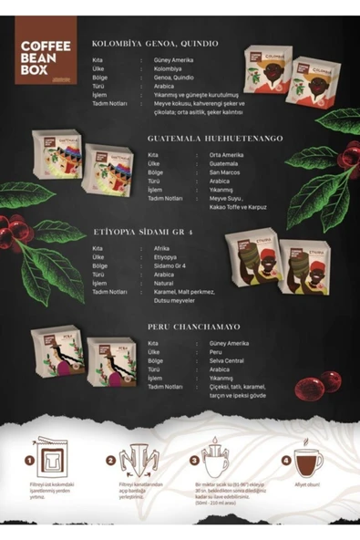 Altıntelve Coffee Bean Box Ethiopia Filtre Kahve 10 Gr - 4