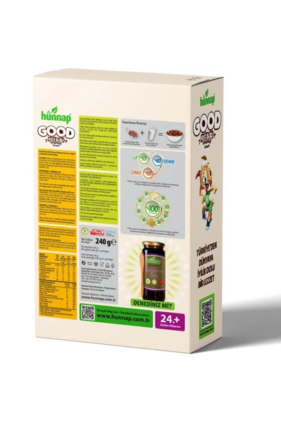 Hünnap Good Keçi Sütlü Vitaminli Kakaolu Gevrek 240 GR - 2