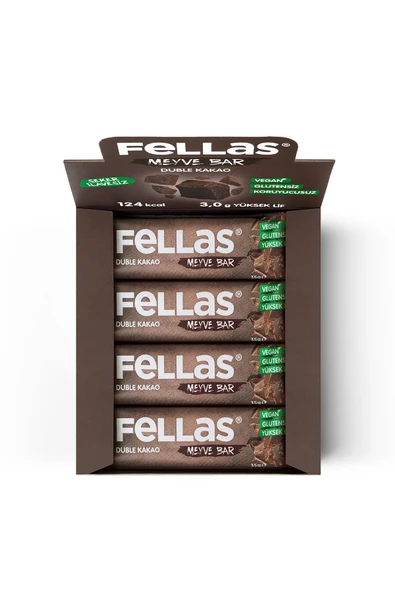 Fellas Meyve Bar - Duble Kakaolu 35g x 12 Adet - 5