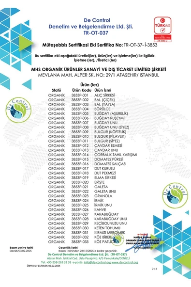 Happy Life Organik Keten Tohum 150 gr X 3 Adet - 3