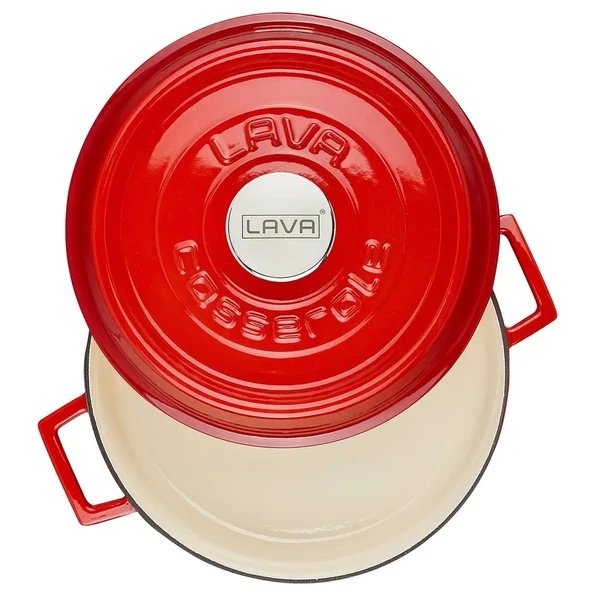 Lava Döküm Çok Amaçlı Yayvan Tencere Döküm Demir Yekpare Kulplu Edition Serisi Çap(Ø)24cm. - Resim 3