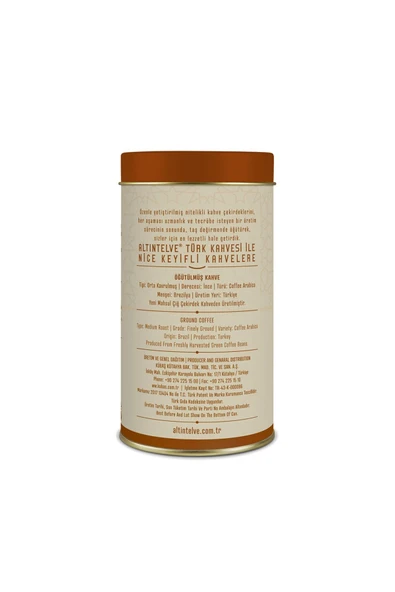 Altıntelve Öğütülmüş Türk Kahvesi Teneke 250 Gr - 2