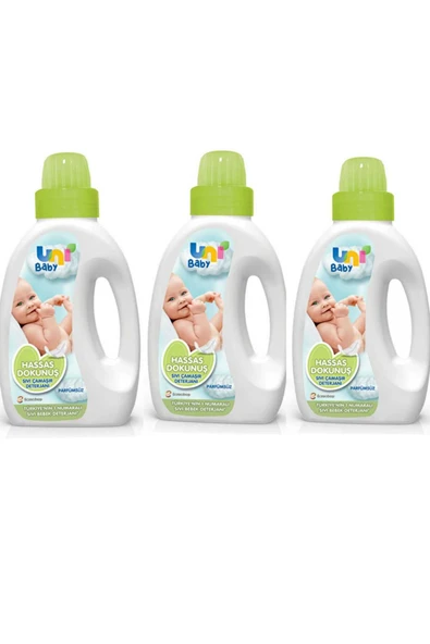 Uni Baby unibaby sıvı çamaşır deterjan hassas 3*1500ml toplam 4500ml