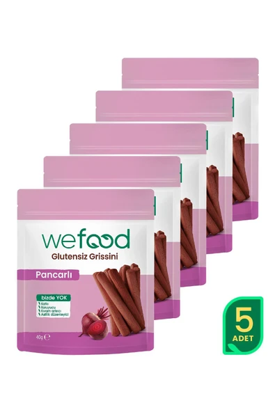 Wefood Glutensiz Grissini Pancarlı 40 g 5'li