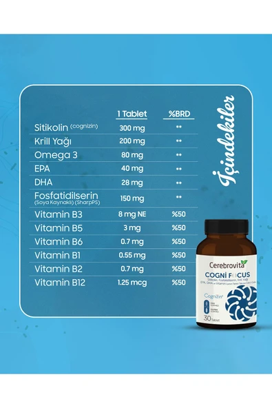 Cerebrovita Cogni Focus Tablet - 3