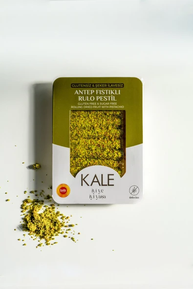 Kale Pestil & Köme Glutensiz - Şeker İlavesiz Karabuğdaylı Antep Fıstıklı Gümüşhane Rulo Pestil 230 g
