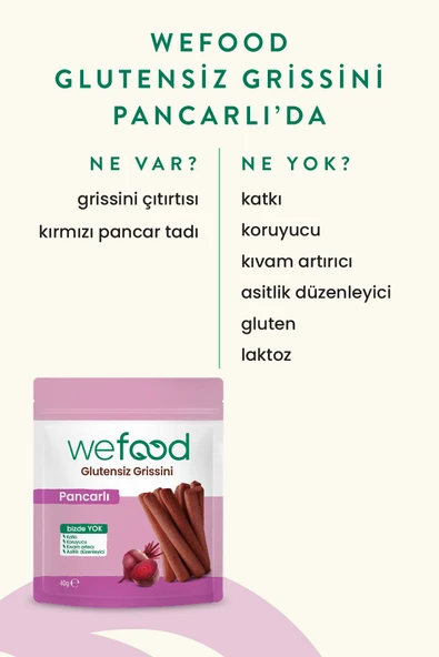 Wefood Glutensiz Grissini Pancarlı 40 g 5'li - 3