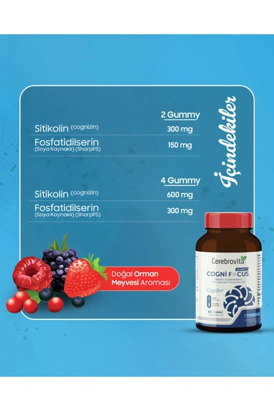 Cerebrovita Cogni Focus Gummy - 3