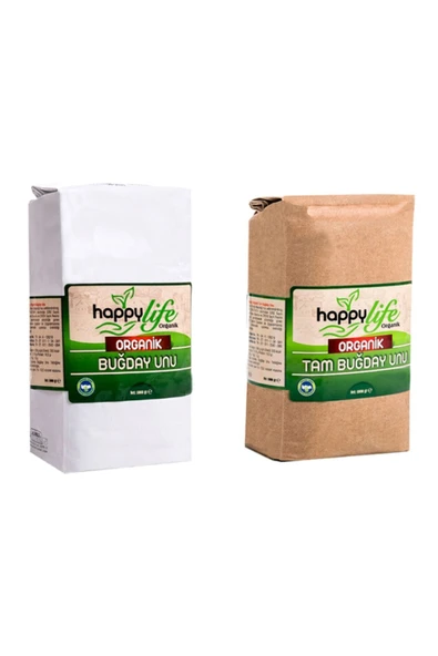 Happy Life Happylife Organik Buğday Unu 1000 Gr - Happylife Organik Tam Buğday Unu 1000 Gr
