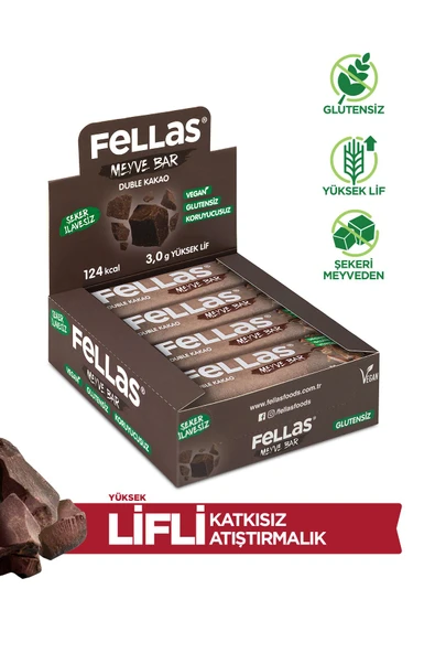 Fellas Meyve Bar - Duble Kakaolu 35g x 12 Adet - 2