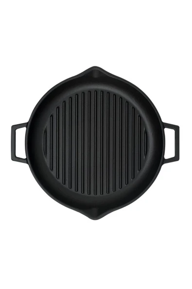 Lava YUVARLAK IZGARA TAVA ÇAP 30 CM CAM KAPAK.LVECOGT30T5K3 - Resim 2