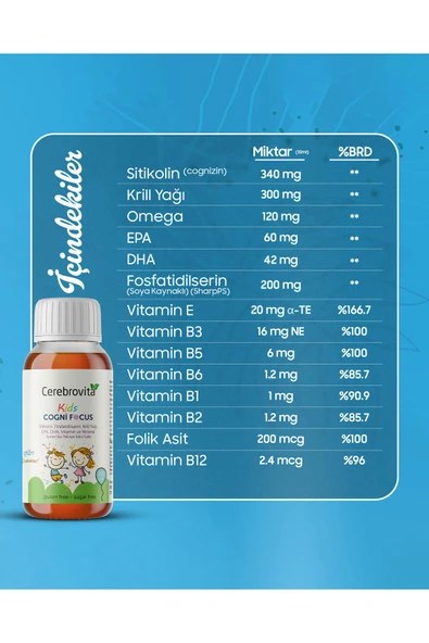Cerebrovita Kids Cogni Focus - 3