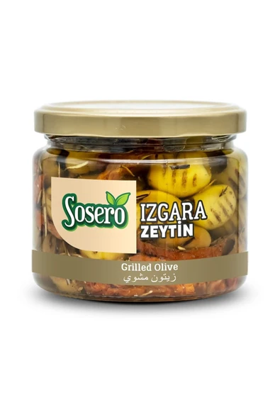 Sosero Grill Izgara Zeytin 290 gr Cam Kavanoz
