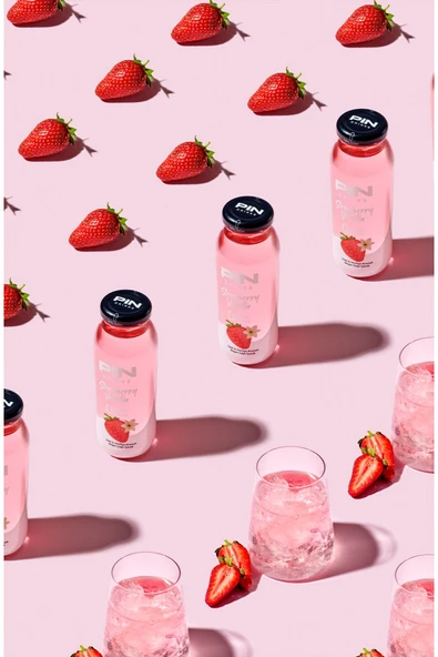 Pin Strawberry Vanilla Beyaz Çaylı Özel Seri - Şekersiz & Kalorisiz 250 Mlx12 Adet Ice Tea - 2