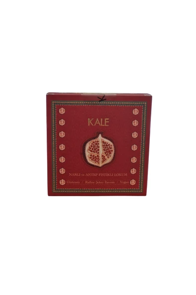 Kale Pestil & Köme Şekersiz Vegan Narlı Ve Antep Fıstıklı Lokum 120 Gr