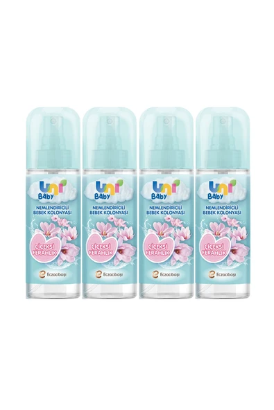 Uni Baby Kolonya Çiçeksi Kokular 150 ml X 4 Adet - 2