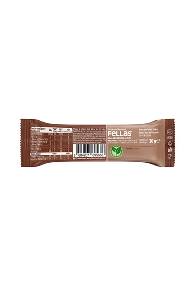 Fellas Fındıklı Kakaolu Kuruyemiş Bar 30g x12 Adet - 4