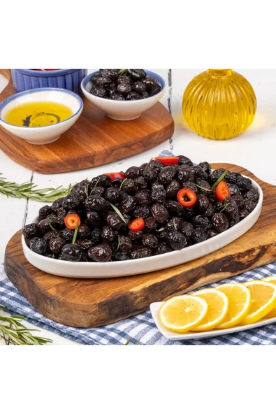Yöre Gemlik Doğal Sele Siyah Zeytin 750 Gr. Teneke - 3