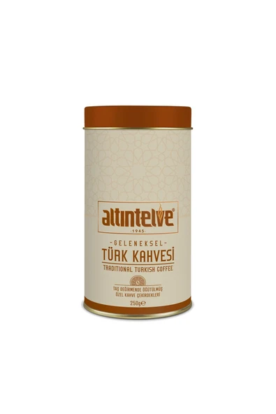 Altıntelve Öğütülmüş Türk Kahvesi Teneke 250 Gr