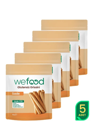 Wefood Glutensiz Grissini Sade 40 g 5'li